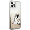 KARL LAGERFELD KLHCP12MGCFD IPHONE 12 / 12 PRO 6,1" ZŁOTY/GOLD HARDCASE LIQUID GLITTER CHOUPETTE FUN