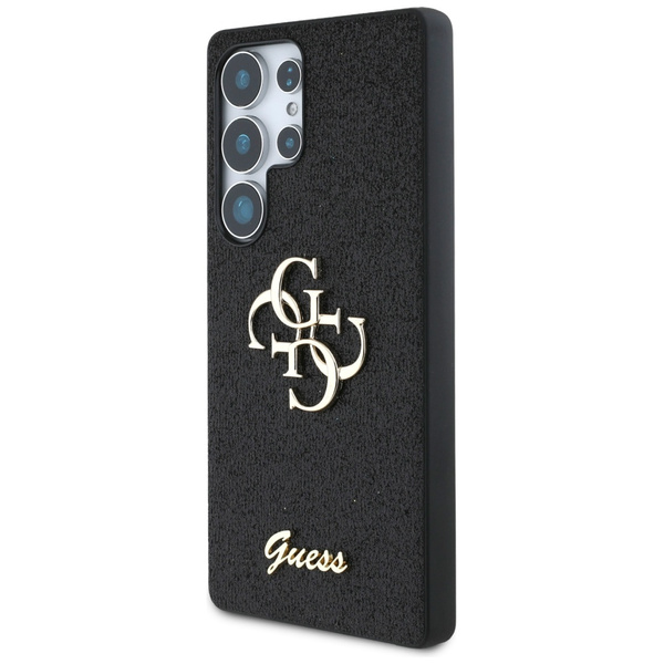 Etui Guess Fixed Glitter Big 4G Metal    Logo do Samsung Galaxy S25 Ultra czarny