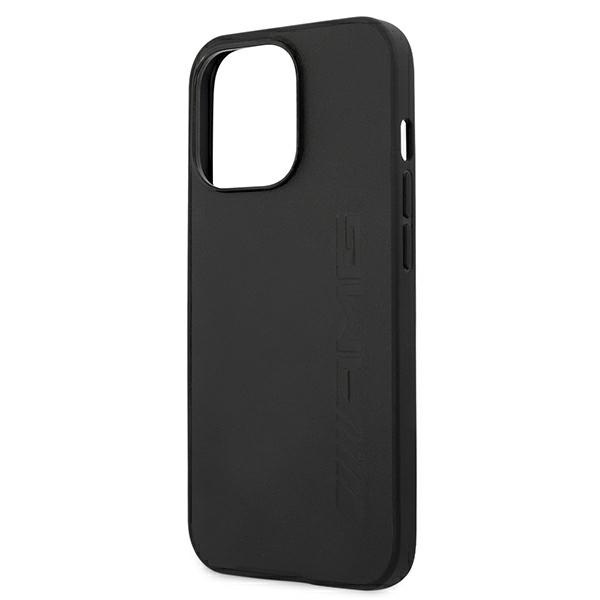 AMG AMHCP13LDOLBK iPhone 13 Pro / 13 6,1" czarny/black hardcase Leather Hot Stamped