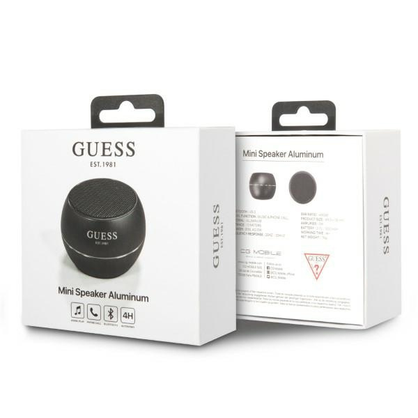 Guess głośnik Bluetooth GUWSALGEKSpeaker mini czarny/black