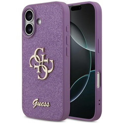 Etui Guess Fixed Glitter Big 4G do iPhone 17 liliowy
