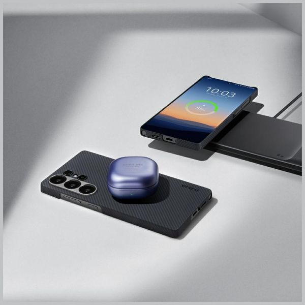 Etui PITAKA Ultra-Slim MagSafe do        Samsung Galaxy S25 Ultra czarno szary