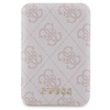 Zestaw Guess GUBPM5P14L4GEMGP iPhone14 Pro 6.1" hardcase + Powerbank 5000mAh MagSafe różowy/pink 4G Metal Logo