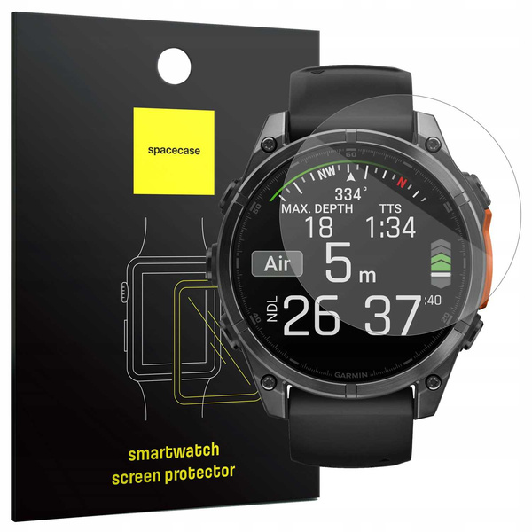 Spacecase Szkło hartowane SW Glass 2.5D Garmin Fenix 8 47mm