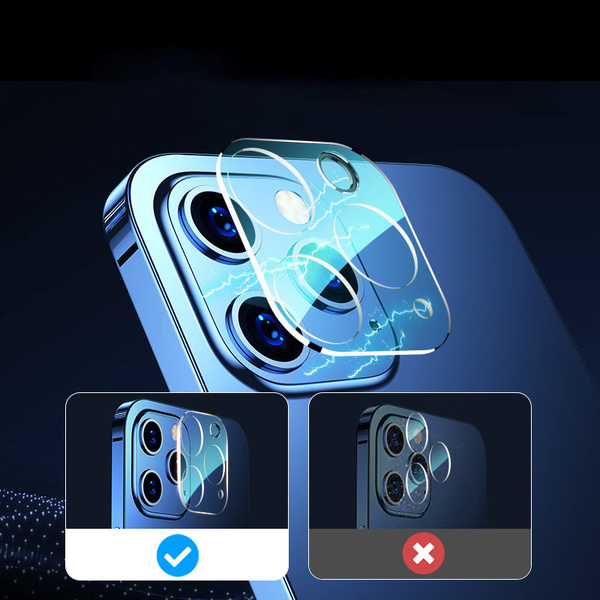Joyroom Mirror Series szkło hartowane na cały aparat obiektyw kamerę do iPhone 12 przezroczysty (JR-PF730)