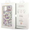 Guess GUHMP14MHCFWST iPhone 14 Plus/ 15 Plus 6.7" transparent hardcase Flower MagSafe
