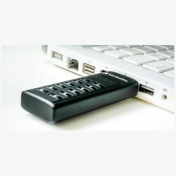Dysk zewnętrzny Verbatim Keypad Secure   USB 3.2 Gen 1 32GB czarny 49427