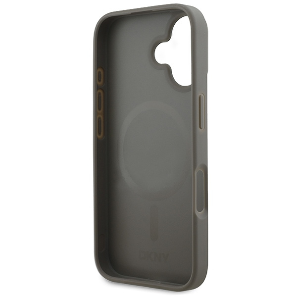 DKNY DKHMP16SPCPVSLE iPhone 166.1" beżowy/beige hardcase Checkered Pattern Magsafe