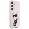 Etui Karl Lagerfeld Silicone Graffiti    Ikonik Printed Logo MagSafe do Samsung Galaxy S25 różowy