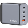 Verbatim Ładowarka sieciowa GaN 200W3xUSB-C/USB-A + Adapter EU/UK/US GNC-200 32204