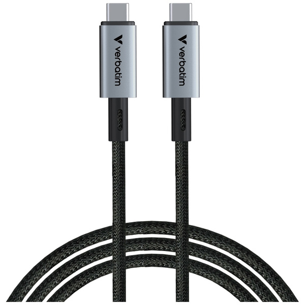Kabel Verbatim Sync & Charge USB-C do    USB-C 240W 40Gb/s 120cm czarny 31847