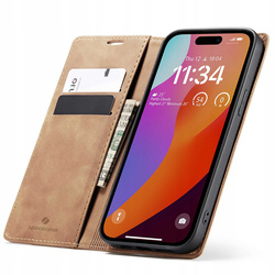 Spacecase Etui Wallet iPhone 15 Pro max light brown