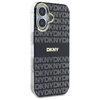 DKNY DKHMP16SHRHSEK iPhone 16 6.1"       czarny/black hardcase Repeat Texture Pattern With Stripe