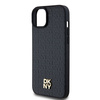 DKNY DKHMP15MPSHRPSK iPhone 15 Plus /14 Plus 6.7" czarny/black hardcase Leather Monogram Pattern Metal Logo MagSafe