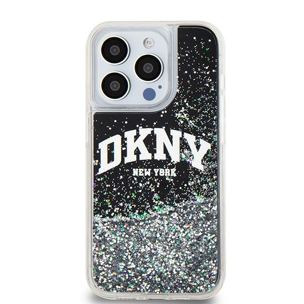DKNY DKHCP13LLBNAEK iPhone 13 Pro / 136.1" czarny/black hardcase Liquid Glitter Big Logo