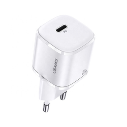 USAMS Ład. siec. 1xUSB-C T36 mini 20W(only head) PD3.0 Fast Charging biały/white CC124TC02 (US-CC124)