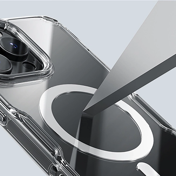 Nillkin Nature Pro Magnetic Case with MagSafe for iPhone 16 Pro - Transparent & White