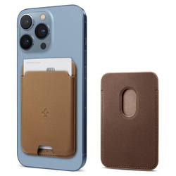 SPIGEN VALENTINUS MAGSAFE UNIVERSAL MAGNETIC CARD HOLDER BROWN
