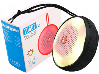 GŁOŚNIK PRZENOŚNY BLUETOOTH TG607 3W MICRO SD ŚWIATŁO LED