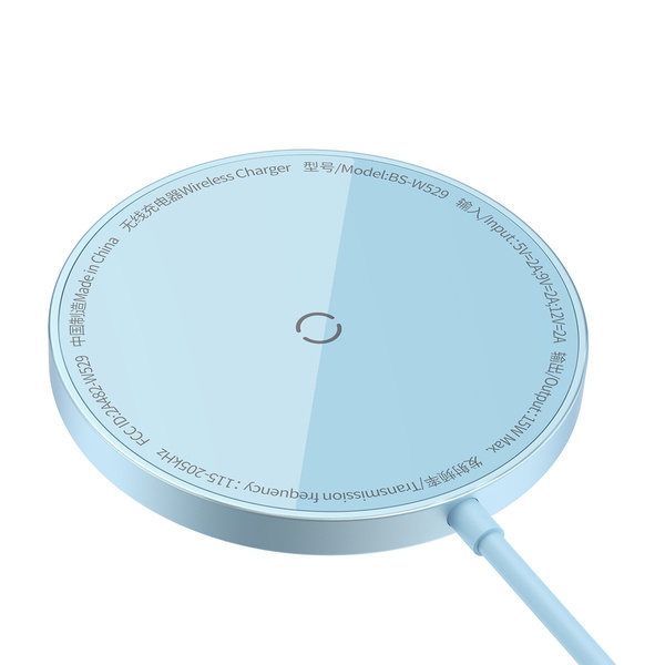 Baseus Simple Mini3 magnetic charger MagSafe Qi 15W blue