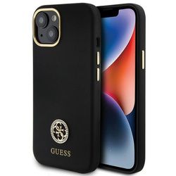 Guess GUHCP15SM4DGPK iPhone 15 / 14 / 136.1" czarny/black hardcase Silicone Logo Strass 4G