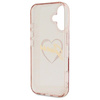 Guess GUHCP16SHCHGSPP iPhone 16 6.1" różowy/pink hardcase IML Heart