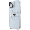 Etui Karl Lagerfeld IML Metal Karl Head   MagSafe do iPhone 15 biały