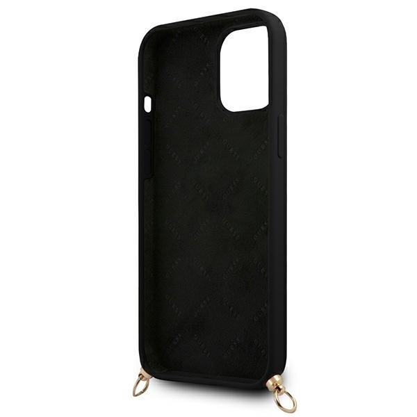 Guess GUHCP12LLSC4GBK iPhone 12 Pro Max6,7" czarny/black hardcase 4G Gold Chain Collection