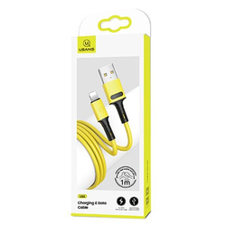 USAMS KABEL U52 LIGHTNING 2A FAST CHARGE 1M ŻÓŁTY/YELLOW SJ434USB03 (US-SJ434)