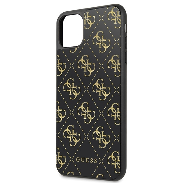 Guess GUHCN654GGPBK iPhone 11 Pro Maxczarny/black hard case 4G Double Layer Glitter