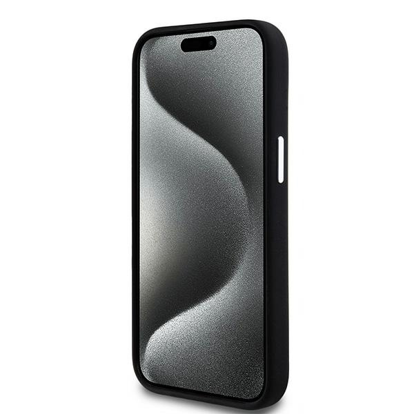 DKNY DKHMP15SSMCHLK iPhone 15 / 14 / 136.1" czarny/black hardcase Liquid Silicone Small Metal Logo MagSafe