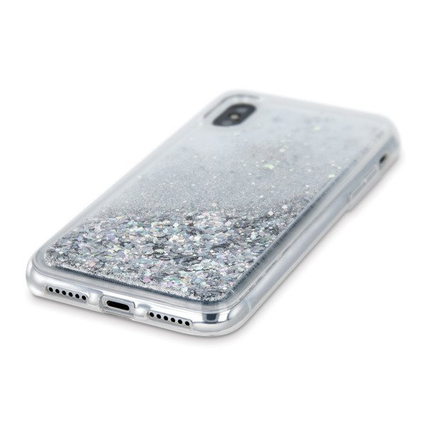 CASE LIQUID GLITTER TPU SAMSUNG GALAXY S20 PLUS / S11 SREBRNY