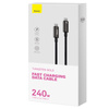 Cable USB C - USB C 480Mb/s 240W 3m Baseus Tungsten Gold CAWJ040101 - black