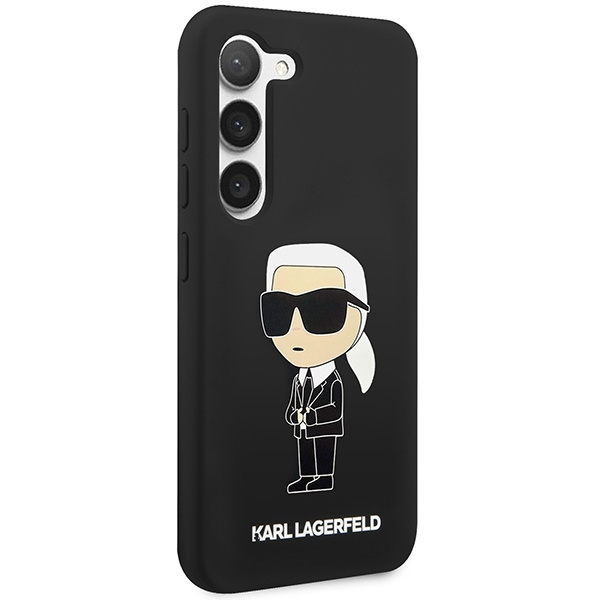 Karl Lagerfeld Silicone Ikonik Case for Samsung Galaxy S23+ - Black