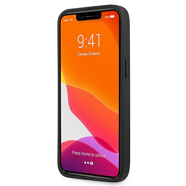Guess GUHCP13LSA4GSBK iPhone 13 Pro/13 6,1" czarny/black hardcase Saffiano 4G Metal Logo