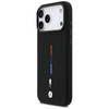 Etui BMW M Silicon Tricolor Line MagSafe do iPhone 17 Pro Max czarny