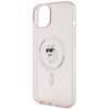 Karl Lagerfeld IML Choupette MagSafe case for iPhone 15 Plus - pink