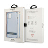 Guess GUHCP13SHTSGSB iPhone 13 mini 5,4"niebieski/blue hardcase Translucent Stap