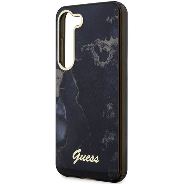 GUESS GUHCS23SHTMRSK S23 S911 CZARNY/BLACK HARDCASE GOLDEN MARBLE COLLECTION