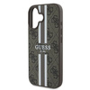 Guess GUHMP16MP4RPSW iPhone 16 Plus6.7" brązowy/brown hardcase 4G Printed Stripes MagSafe