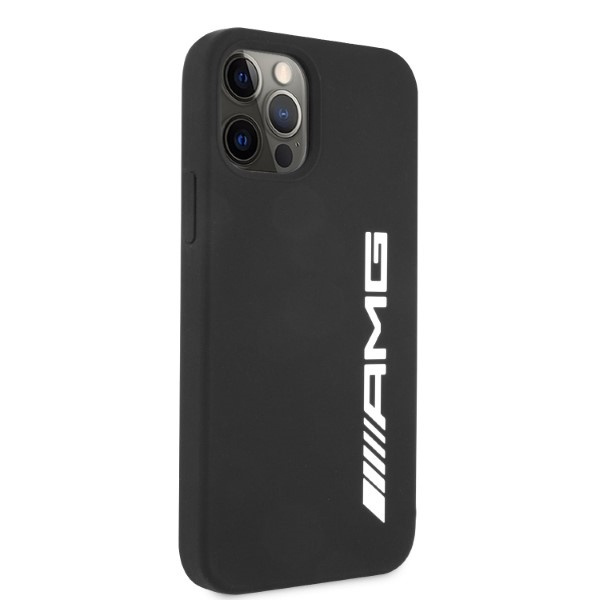 Etui AMG Silicone Big Logo na iPhone 12 Pro Max - czarne