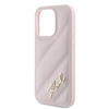 KARL LAGERFELD KLHCP15LPQDSMGP IPHONE 15 PRO 6.1" PINK/PINK HARDCASE DIAGONAL QUILTED SCRIPT