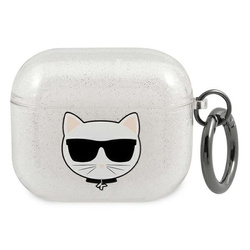 KARL LAGERFELD KLA3UCHGS AIRPODS 3 COVER SILVER/SILVER GLITTER CHOUPETTE