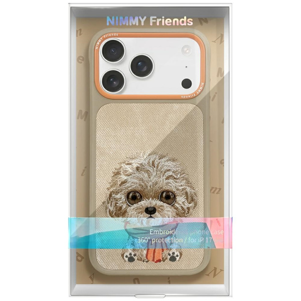 Etui Nimmy Big Eyed Pet 2.0 Dog do       iPhone 17 Pro beżowy