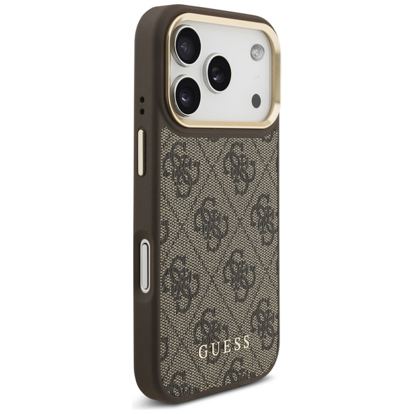 Etui Guess 4G z portfelem Magsafe do     iPhone 17 Pro brązowy