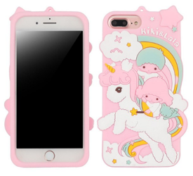 CASE 3D UNICORN AND CHILDREN PINK IPHONE X / XS IPHONE