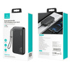 USAMS Powerbank PB60 20000mAh 22.5W 2xQC3.0+PD Fast Charge czarny/black 20KCD16801 (US-CD168)