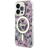 Guess GUHMP14XHCFWSP iPhone 14 Pro Max6.7" różowy/pink hardcase Flower MagSafe