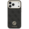 Etui Guess 4G Srtass Logo & Big Strap    Metal Buttons MagSafe do iPhone 17 Pro Max czarny