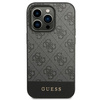Guess GUHCP14XG4GLGR iPhone 14 Pro Max6,7" szary/grey hard case 4G Stripe Collection